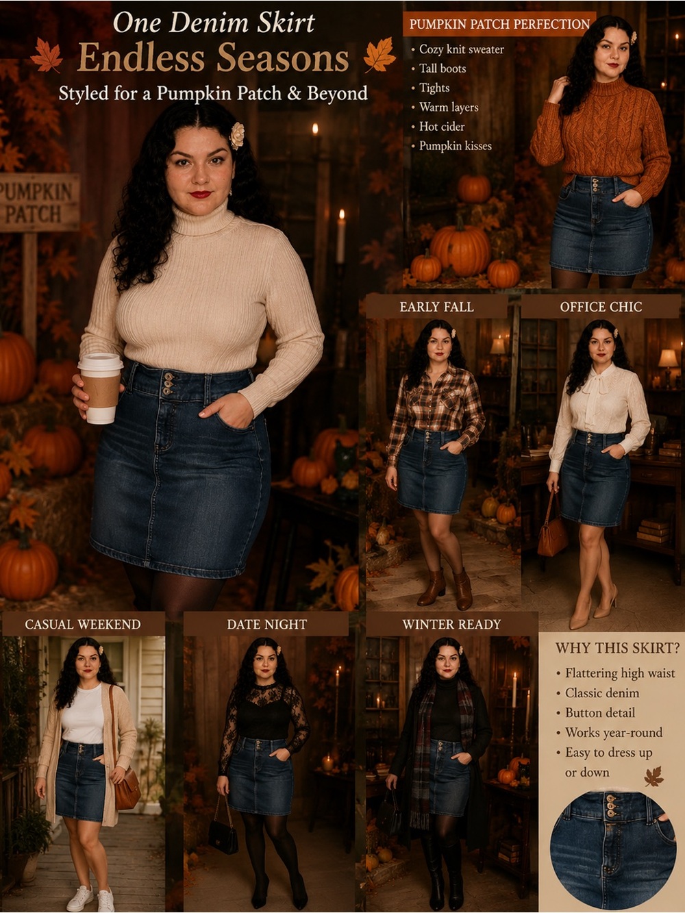 Torrid mid size plus size 12 Denim Pencil Skirt - Dark Blue Wash fall fashion